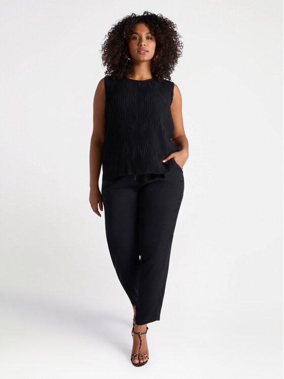 Fiorella Rubino Fiorella Rubino Spodnie materiałowe P132T004827N033 Czarny Regular Fit