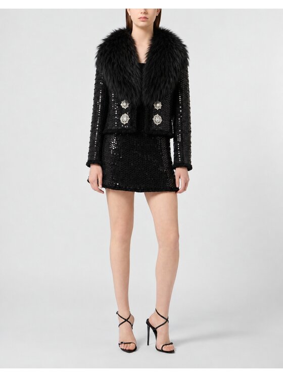 PHILIPP PLEIN PHILIPP PLEIN Giacca da abito 32224 Nero Loose Fit