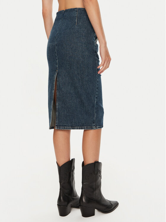 Miss Sixty Miss Sixty Spódnica jeansowa 6L3KJ5860000 Granatowy Regular Fit