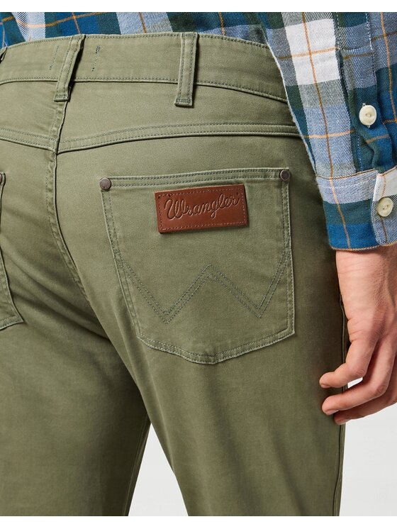 Wrangler Wrangler Jeans Larston Verde Slim Fit