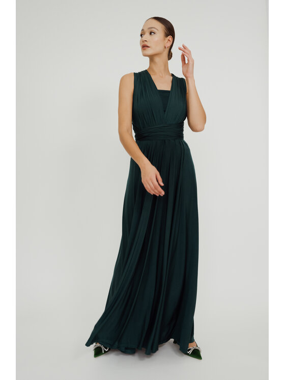 ROSE AVENUE ROSE AVENUE Sukienka wieczorowa MULTIWAY Zielony Long Fit