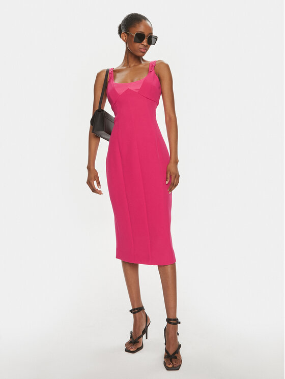 Versace Jeans Couture Versace Jeans Couture Vestito da giorno 76HAO919 Rosa Slim Fit