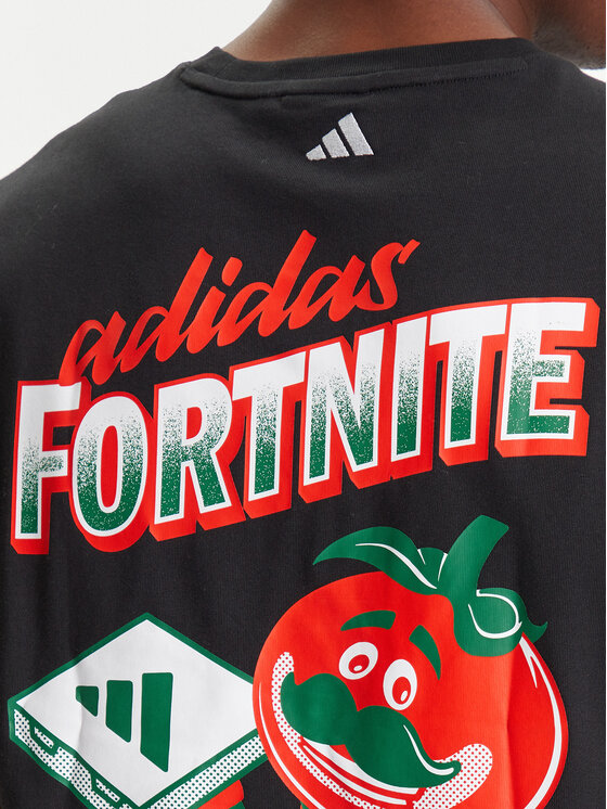 adidas adidas Majica Fortnite Graphic JV7964 Črna Loose Fit
