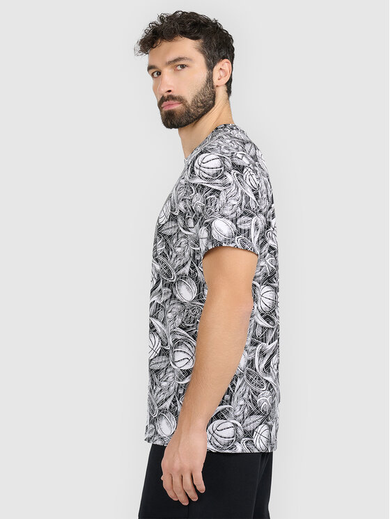 4F 4F T-Shirt WINTER CODE Czarny Regular Fit