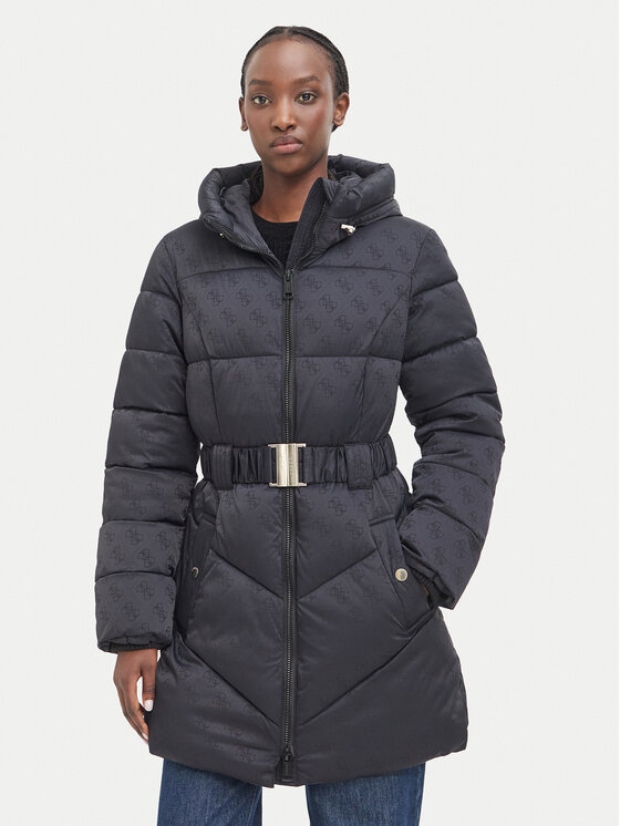 Guess Guess Geacă de iarnă W6BL50 W4144 Negru Regular Fit
