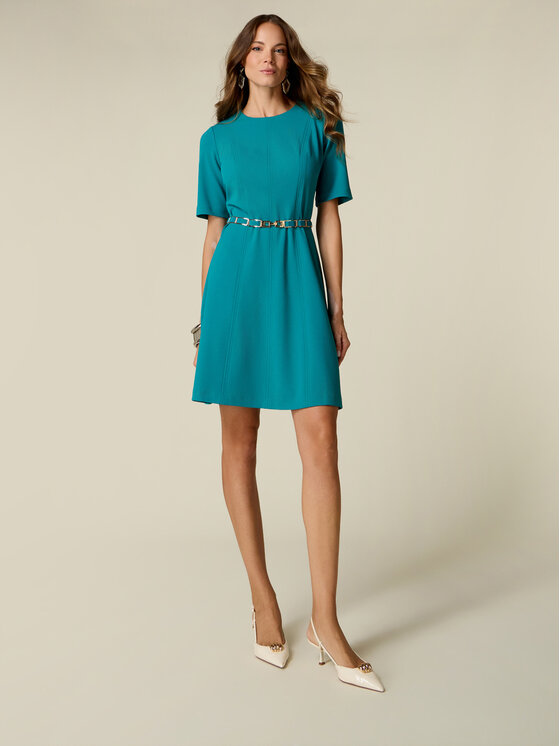 Oltre Oltre Abito da sera 7009R005182N015 Turchese Regular Fit