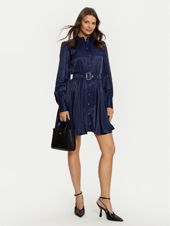 Marciano Guess Marciano Guess Coctailkleid 5RGK22 7169A Dunkelblau Regular Fit