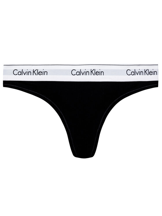 Calvin Klein Underwear Calvin Klein Underwear Στρίνγκ 0000F3786E Μαύρο