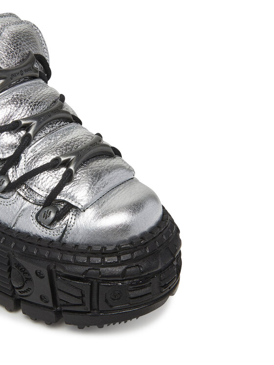 NEW ROCK NEW ROCK Botine M-106WALL-C16 Argintiu