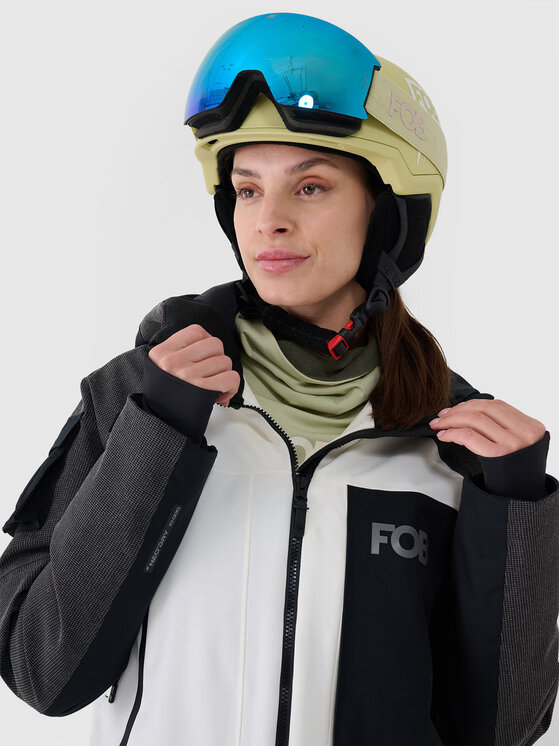 4F 4F Kurtka snowboardowa 4FWAW24TTJAF587-11S Biały Regular Fit