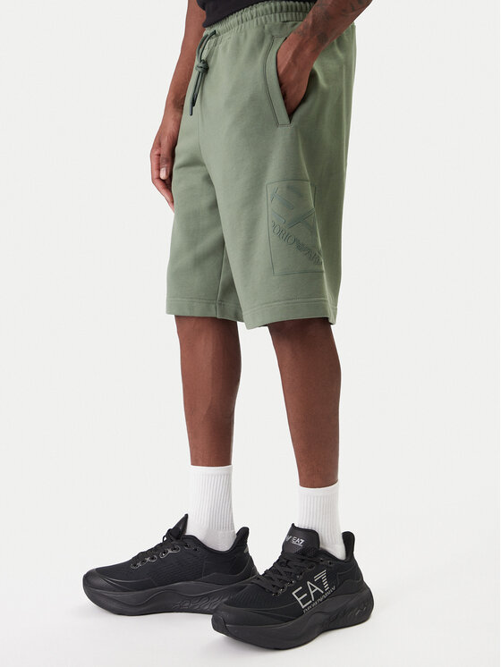 EA7 Emporio Armani EA7 Emporio Armani Sportovní kraťasy 7M001491 AF17787 U7235 Zelená Regular Fit