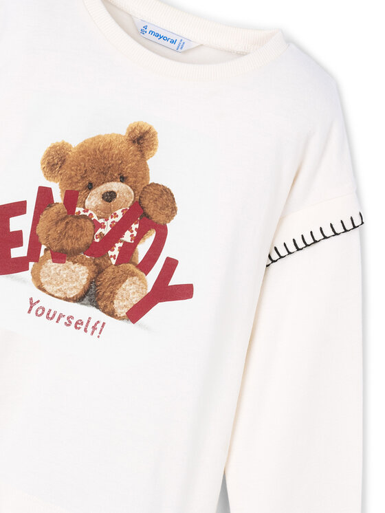 Mayoral Mayoral Bluse 4012 Écru Regular Fit