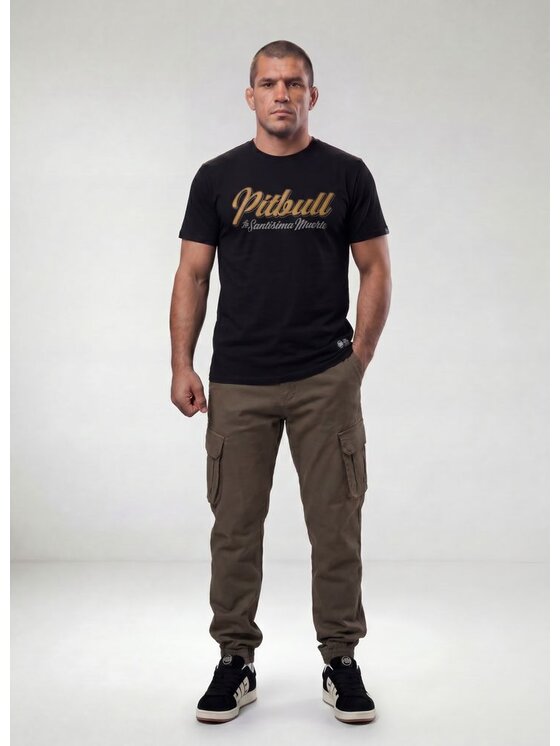 PITBULL PITBULL T-Shirt SANTA MUERTE 26 Czarny Regular Fit