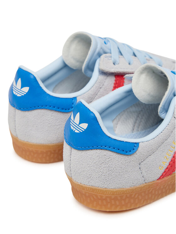 adidas adidas Sneakersy Gazelle Comfort Closure Elastic Laces KI4037 Niebieski jasny