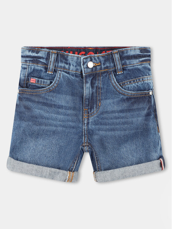 HUGO Hugo Kratke traperice G00041 S Tamnoplava Regular Fit