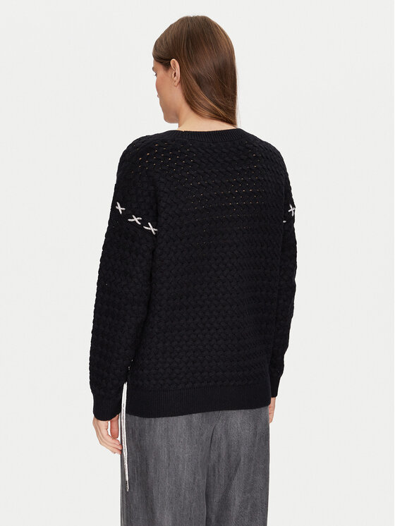 Guess Guess Pullover W5RR13 Z3KY0 Schwarz Regular Fit
