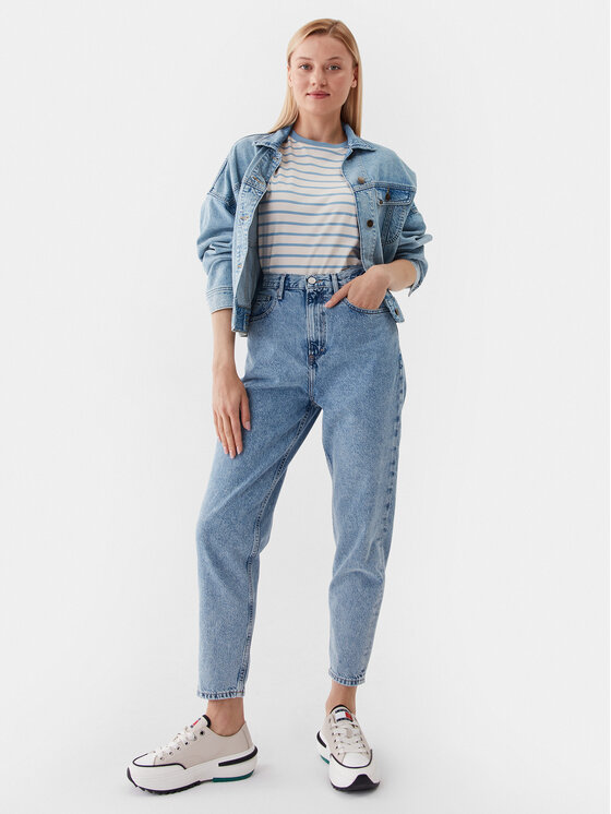 Tommy Jeans Tommy Jeans Jeansy DW0DW15998 Modrá Mom Fit