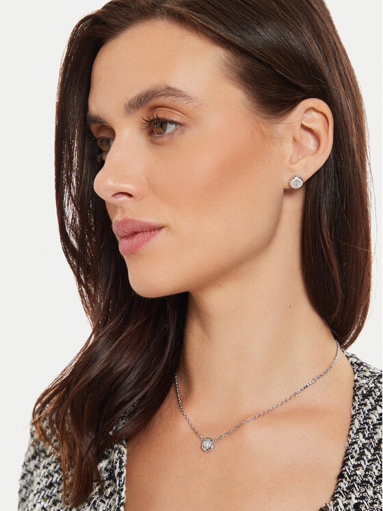 Guess Guess Κολιέ JUBN04 593JW Ασημί