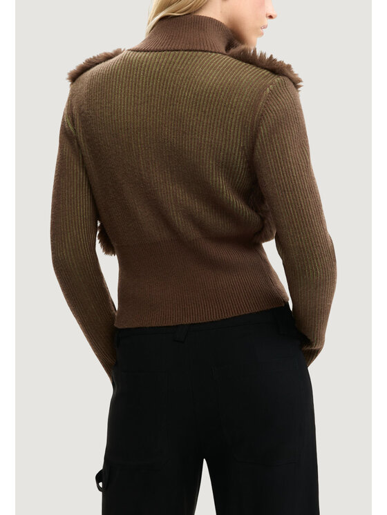 Desigual Desigual Cardigan REPRIS JERS INVERNESS Marrone Casual Fit