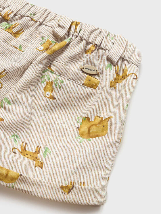 Mayoral Mayoral Pantaloncini di tessuto 1257 Marrone Regular Fit
