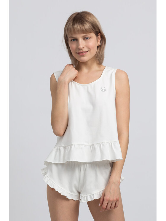 LaLupa LaLupa Koszula nocna LA052 Biały Comfortable Fit