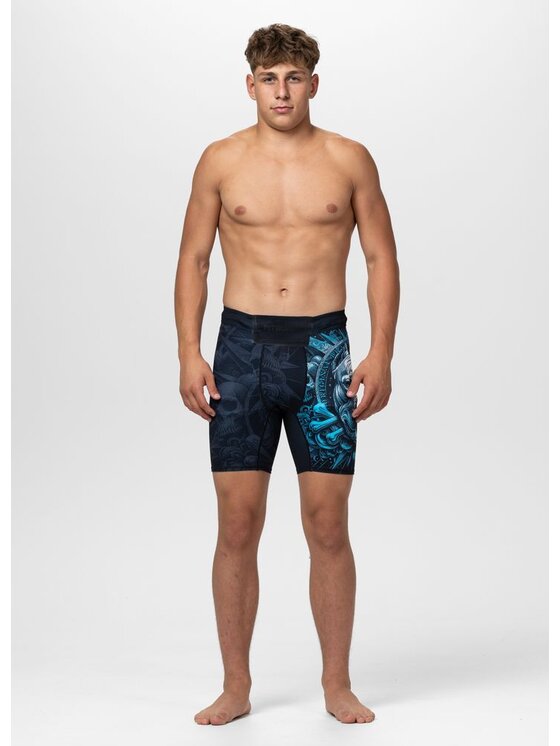 PITBULL PITBULL Szorty sportowe PITBULL WORLD Czarny Regular Fit