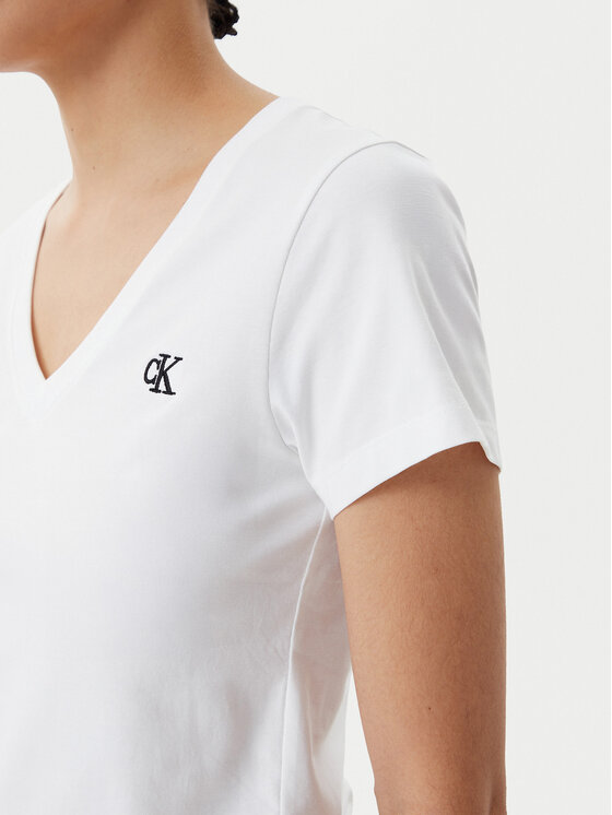 Calvin Klein Jeans Calvin Klein Jeans Póló J20J213716 Fehér Regular Fit
