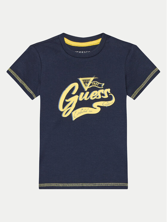 Chłopięcy T-Shirt Guess, Rozmiar 6Y, Granatowy, N4YI27 K8HM4