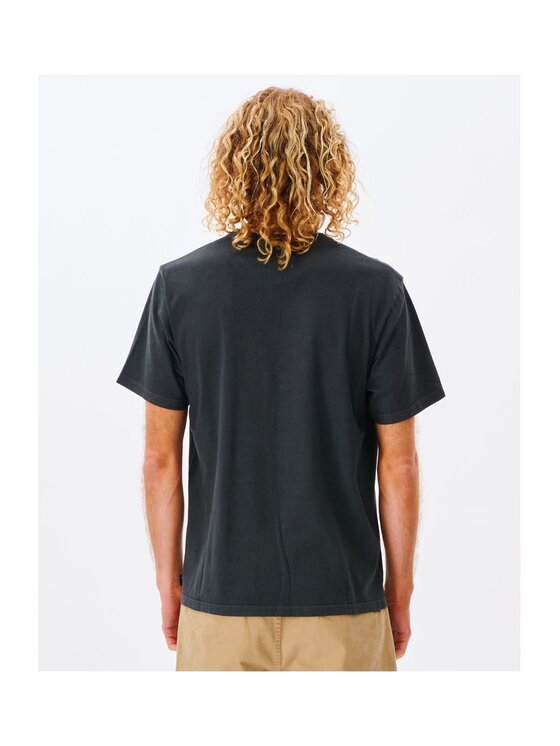 Rip Curl Rip Curl T-Shirt Plain Wash Tee Czarny Relaxed Fit