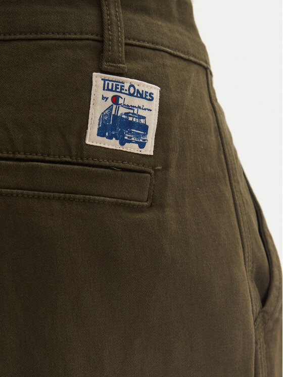 Champion Champion Pantaloni di tessuto 220509 Verde Straight Leg