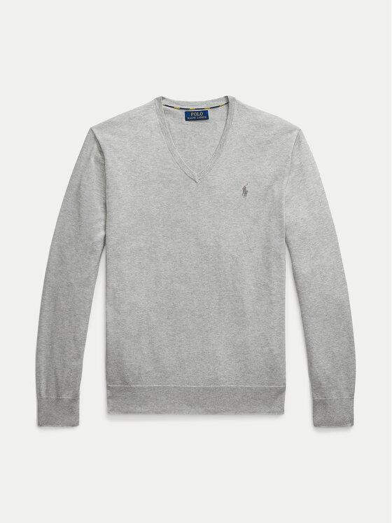 Polo Ralph Lauren Polo Ralph Lauren Sweter 710670789002 Szary Slim Fit
