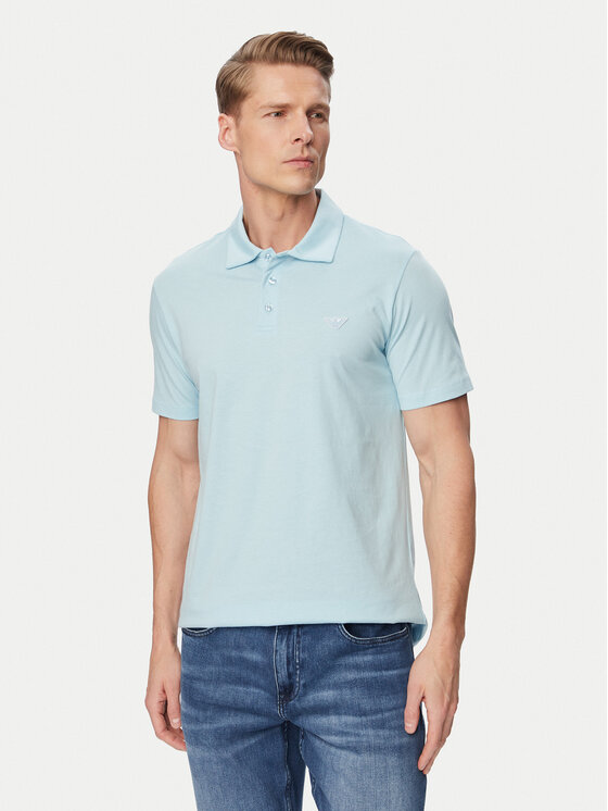 Emporio Armani Tricou polo EM000571 AF20424 U9242 Albastru Regular Fit