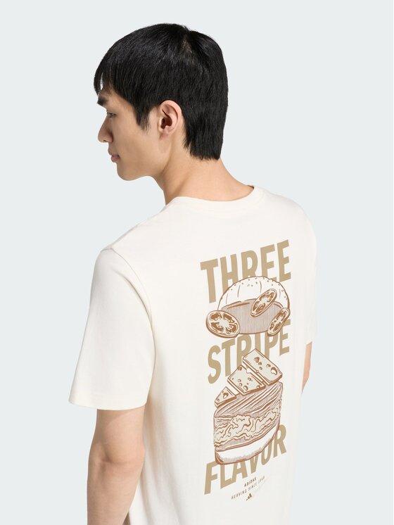 adidas adidas T-Shirt 168104 Kremowy Regular Fit