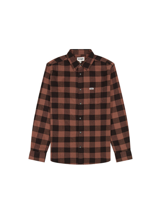 Wrangler Wrangler Camicia 1PKT SHIRT Rosso Regular Fit