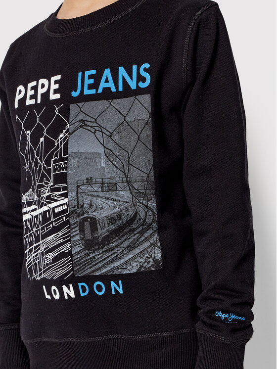 Pepe Jeans Pepe Jeans Mikina Jonas PB581357 Čierna Regular Fit