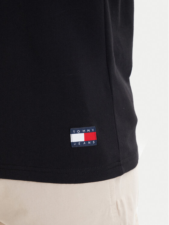 Tommy Jeans Tommy Jeans Tricou DM0DM22551 Negru Regular Fit