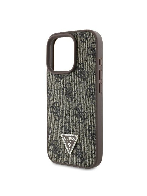 Guess Guess Etui na telefon iPhone 16 Pro Max Brązowy