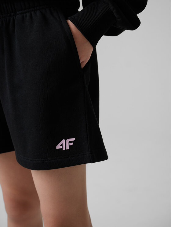 4F 4F Szorty sportowe SUMMERTIME JOY Czarny Regular Fit