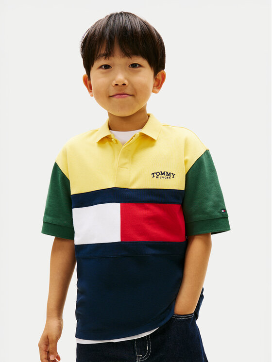 Tommy Hilfiger Tricou polo KB0KB10413 Colorat Regular Fit