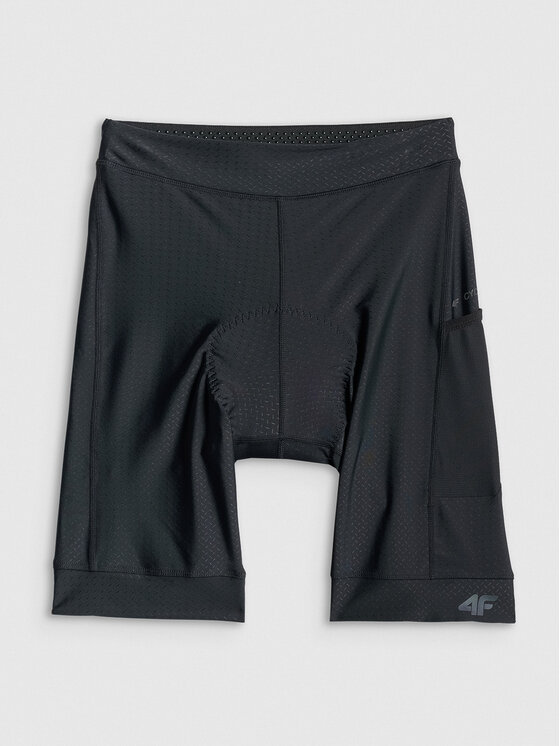 4F 4F Szorty rowerowe GET LOST FEEL FOUND Czarny Slim Fit