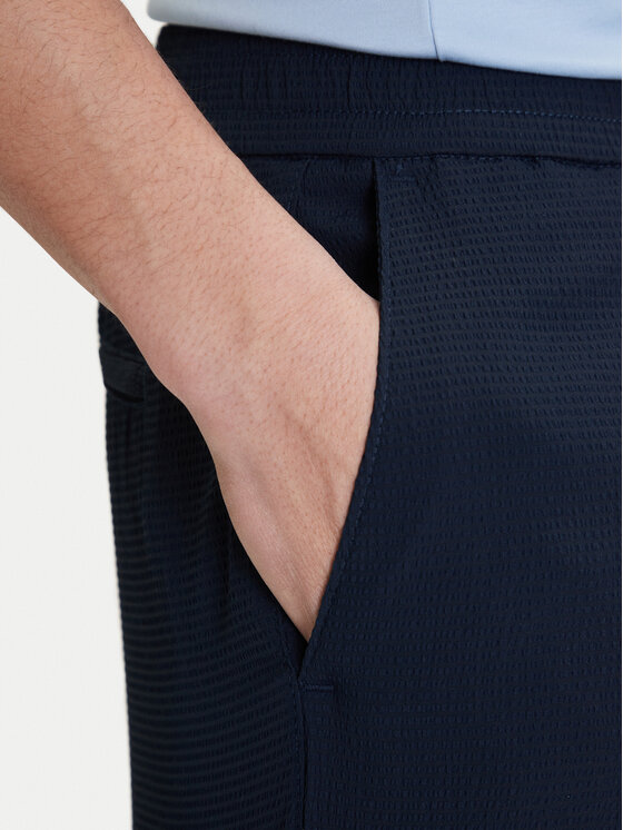 Calvin Klein Calvin Klein Stoffshorts LV04LF610G Blau Straight Fit