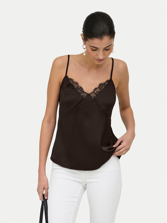 ONLY ONLY Top Faraya 15380254 Tumepruun Regular Fit