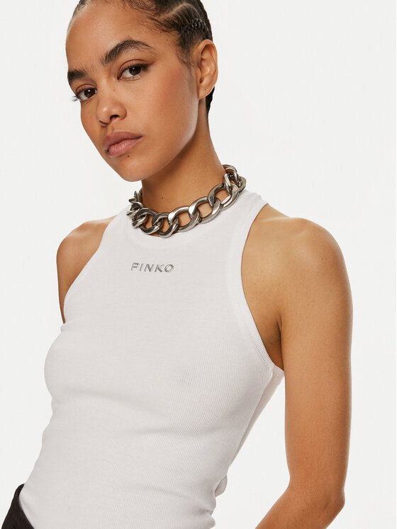 PINKO Pinko Top Distinto 100822 A22X Alb Regular Fit