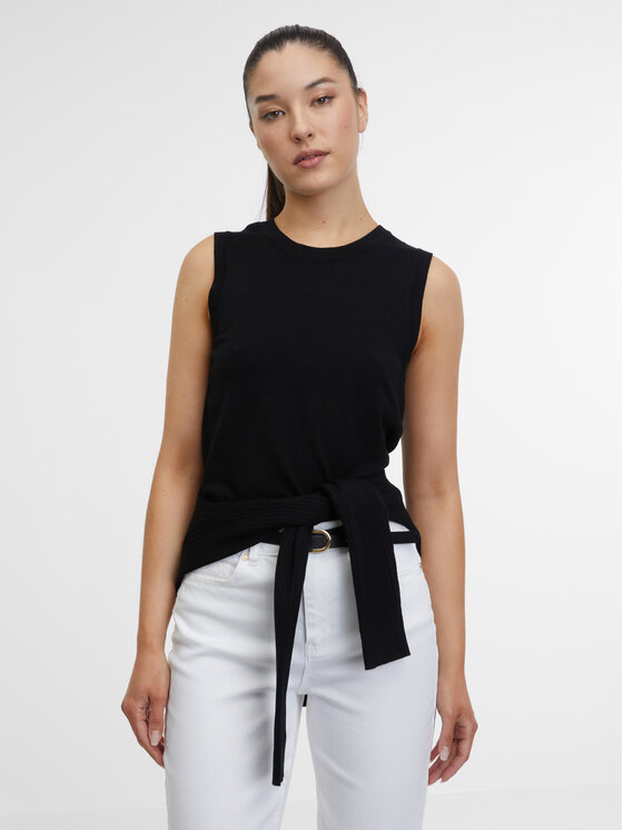Orsay Orsay Sweter 1000324660000__XXL Czarny Regular Fit