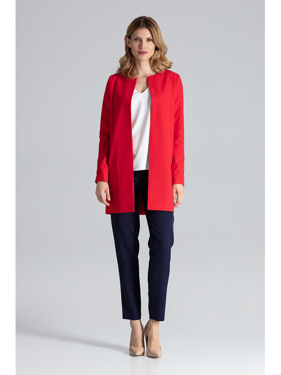 FIGL FIGL Παλτό M551 Κόκκινο Regular Fit