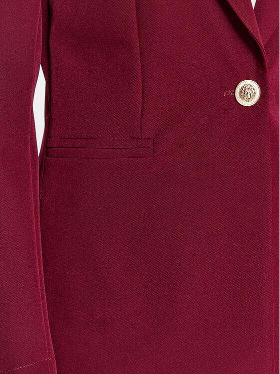 Maryley Maryley Marynarka 23IB187/41GI Bordowy Regular Fit