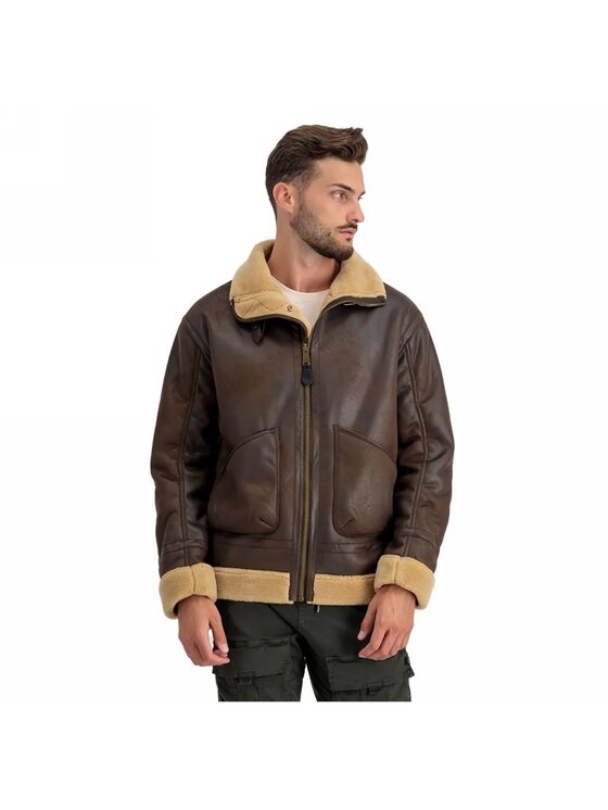 Alpha Industries Alpha Industries Kurtka zimowa B3 Arctic 108109 Brązowy Regular Fit