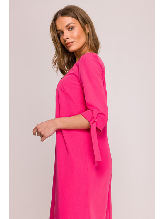 Stylove Stylove Večerní šaty S393 Růžová Premium Fit