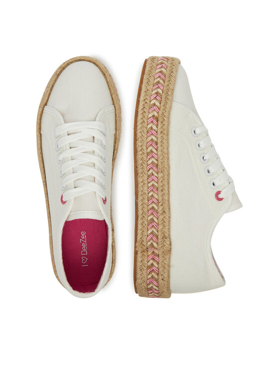 DeeZee DeeZee Espadrile ZYKS306 Bijela
