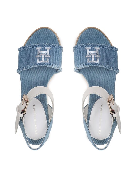 Tommy Hilfiger Tommy Hilfiger Еспадрили Wedge Sandal FW0FW07079 Син